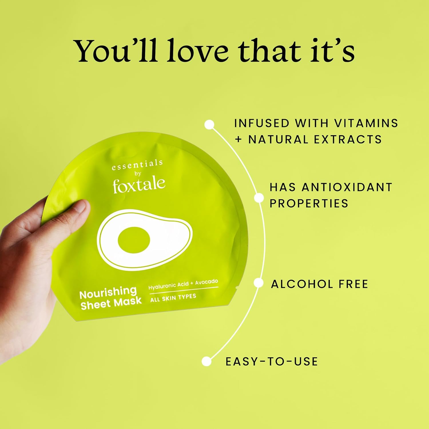 Foxtale Nourishing Sheet Mask with Hyaluronic Acid Foxtale