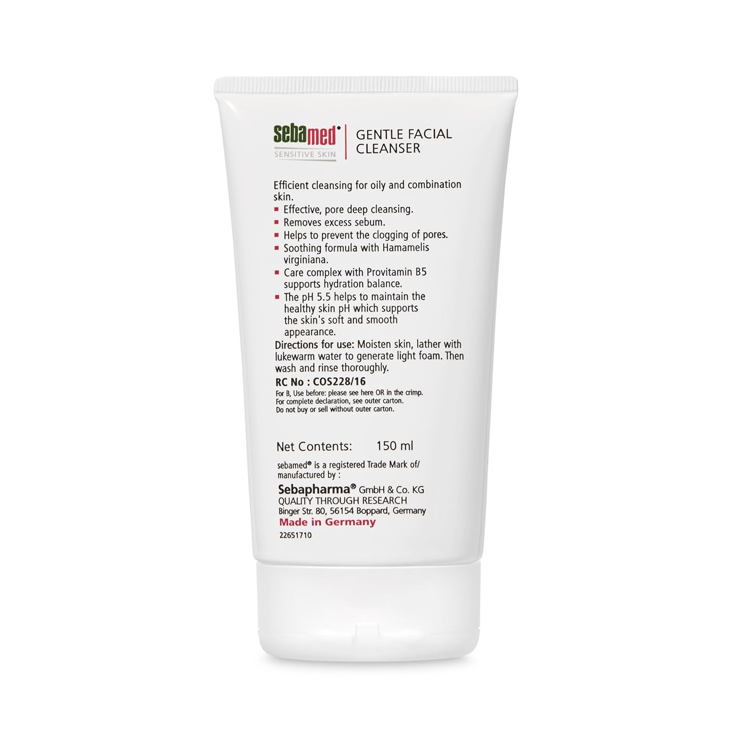 Sebamed Gentle Facial Cleanser 150 ml | pH 5.5 for Oily Skin Sebamed