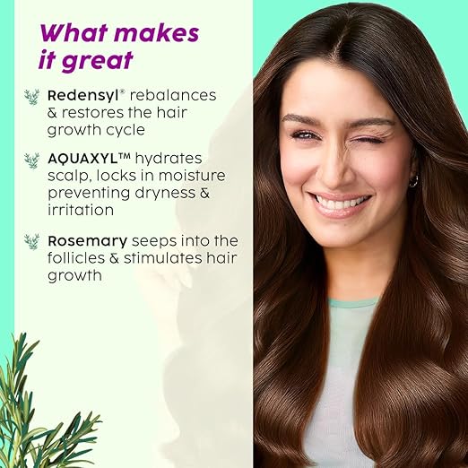 PLIX – The Plant Fix Rosemary Advanced Hair Growth Spray | Redensyl® & Rosemary Extract | Boosts Thickness, Reduces Hair Fall & Stimulates Follicles | All Hair Types | 100ml PLIX