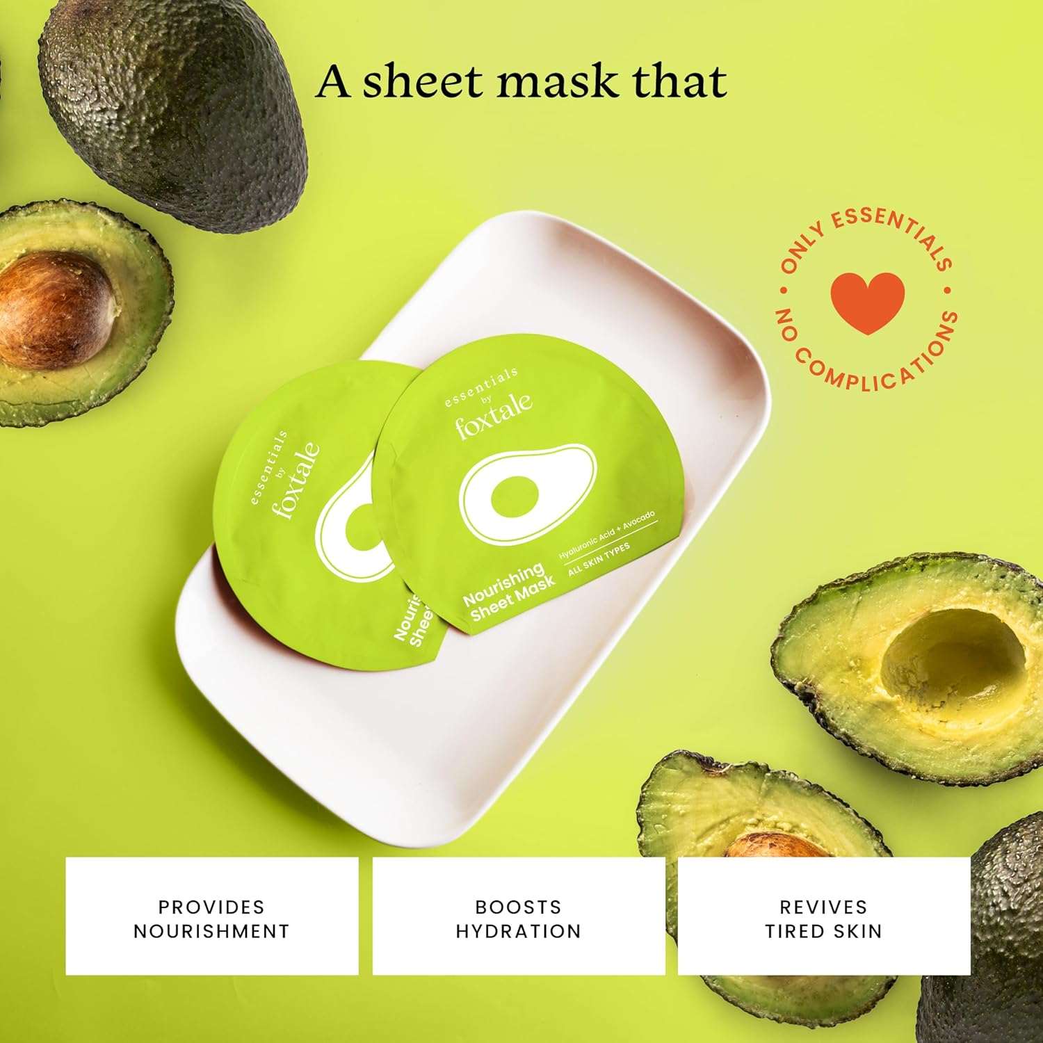 Foxtale Nourishing Sheet Mask with Hyaluronic Acid Foxtale