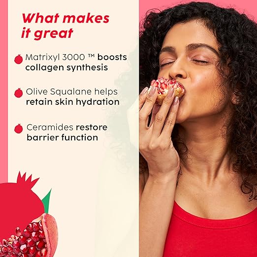 PLIX – The Plant Fix Pomegranate Overnight Repair Dewy Serum | Anti-Aging, Collagen Boosting, Reduces Fine Lines & Wrinkles | Hydrating Night Serum | 30ml PLIX