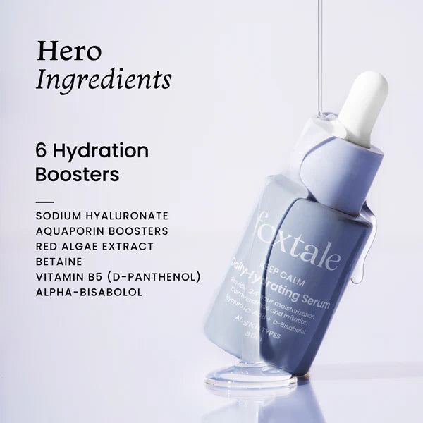 Foxtale daily hydrating serum hyaluronic acid + a-bisabolol 30ml all skin types - Niram Global Private Limited