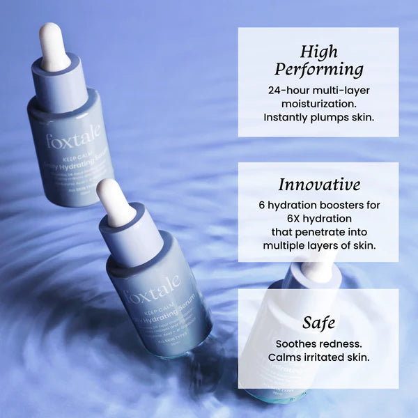 Foxtale daily hydrating serum hyaluronic acid + a-bisabolol 30ml all skin types - Niram Global Private Limited