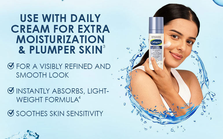 Cetaphil Optimal Hydration Activation Serum With Hyaluronic Acid + Vitamin E For Dehydrated Skin (30ml) - Niram Global Private Limited