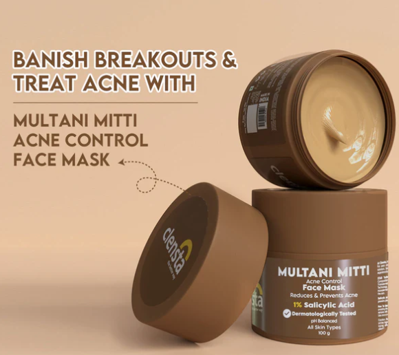Clensta multani mitti acne control face mask 100g