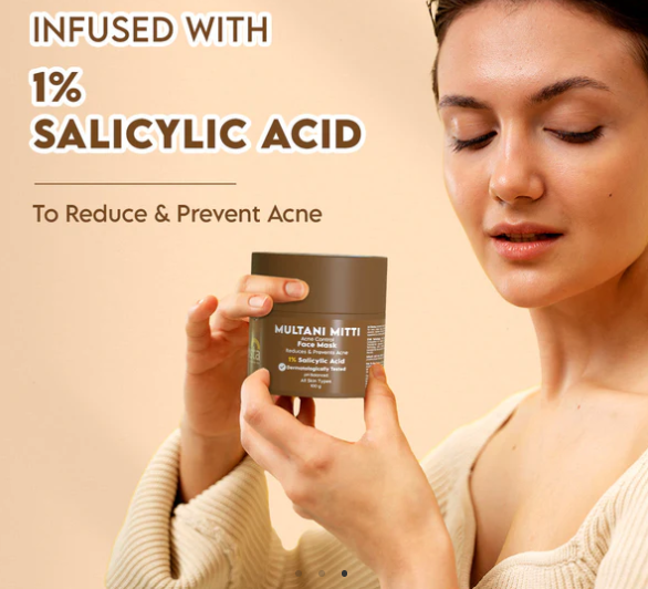 Clensta multani mitti acne control face mask 100g