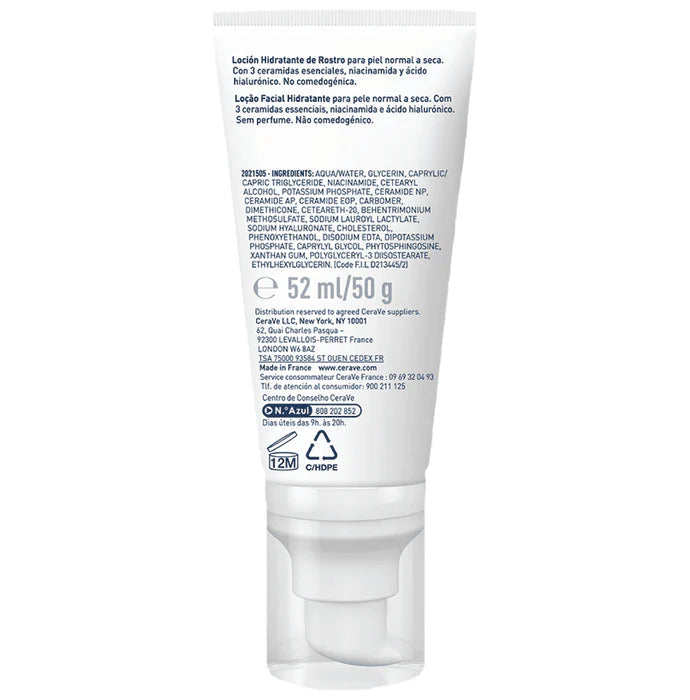 CeraVe PM Facial Moisturizer Lightweight Night Cream with Ceramides, Niacinamide & Hyaluronic Acid (50gm) CeraVe