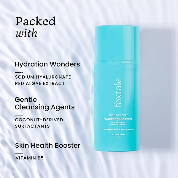Foxtale hydrating cleanser 100ml -red algae extract +sodium hyaluronate