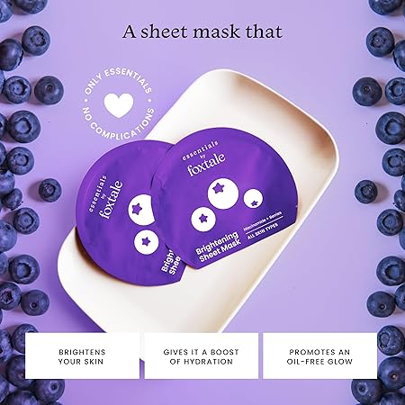 Foxtale niacinamide+berries brightenin sheet mask