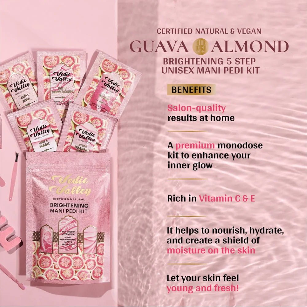 Vedic Valley Manicure Pedicure Kit Guava & Almond MINTREE