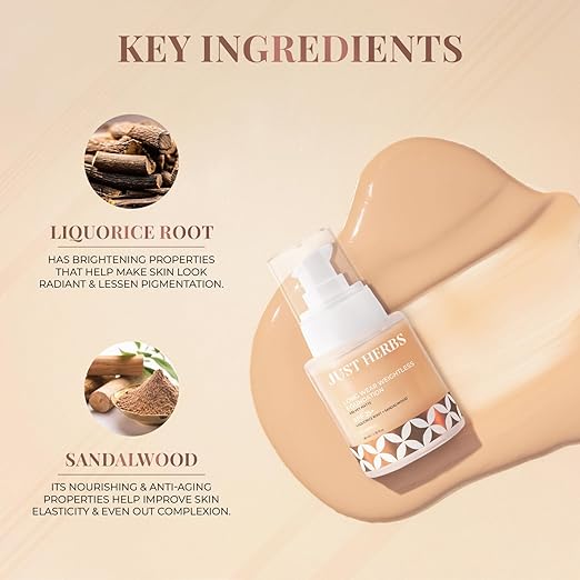 Just herbs long wear weightless foundation spf 25++ 40ml