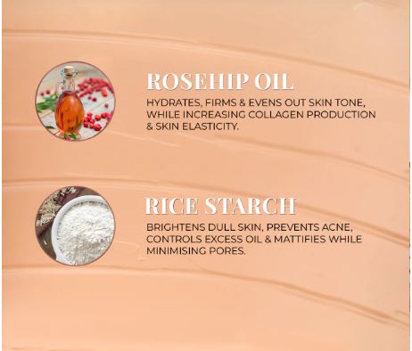 Just herbs serum foundation dewy finish spf 30 +++ rosehip + rice starch 20g-02 porcelain