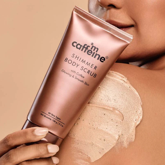 Mcaffeine shimmer body scrub 150g-coffee glowing & smooth skin
