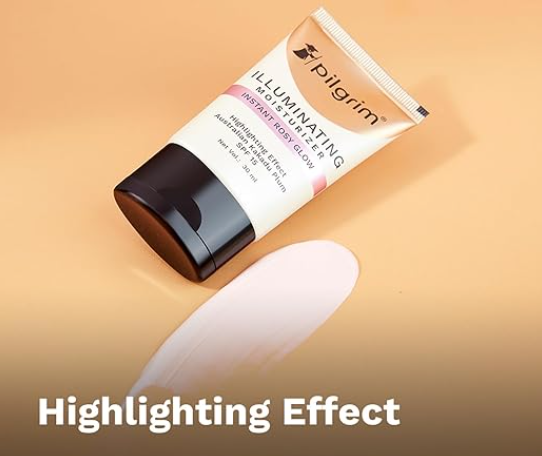 PILGRIM ILLUMINATING MOISTURIZER INSTANT ROSY GLOW 30ML- HIGHLIGHTING EFFECT AUSTRALIAN KAKADU PLUM SPF 15