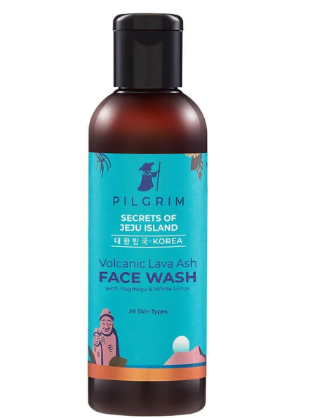 PILGRIM VOLCANIC LAVA ASH FACE WASH 100ML -WITH YUGDUGU & WHITE LOTUS