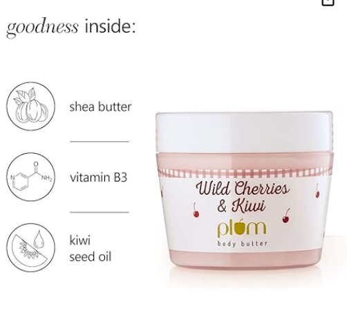 Plum Body Butter - Wild Cherries & Kiwi (200gm)