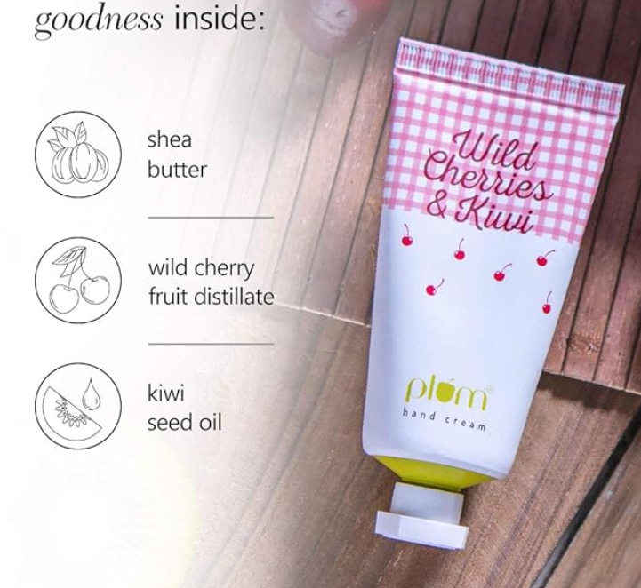 Plum Hand Cream - Wild Cherries & Kiwi (50ml)