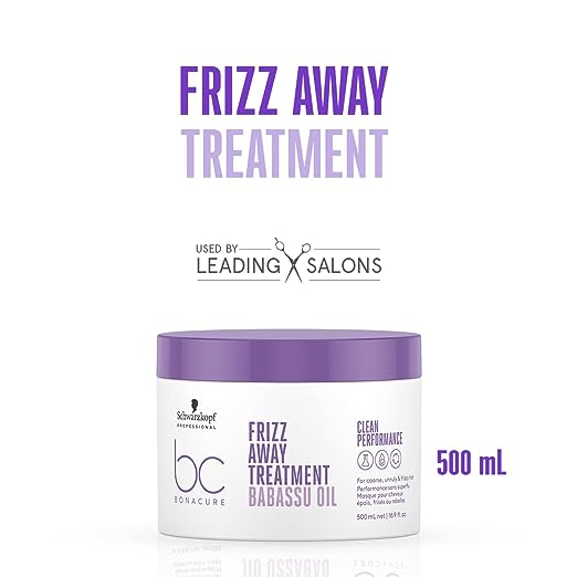 Schwarzkopf Professional Bonacure Frizz Away Treatment with Babassu Oil - 500 ml