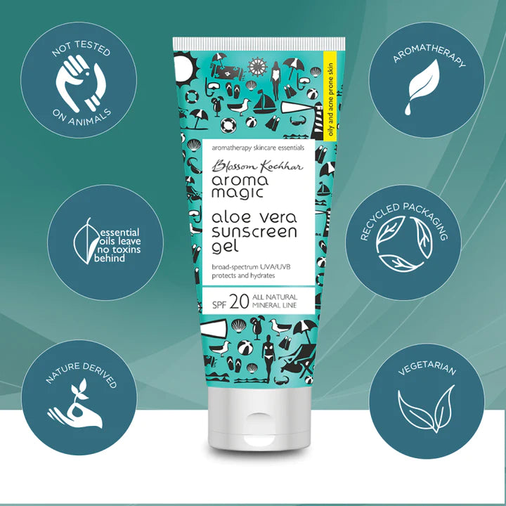 Aroma Magic Aloe Vera Sunscreen Gel (100ml)