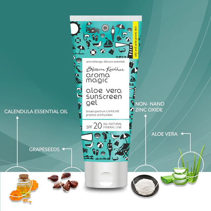 Aroma Magic Aloe Vera Sunscreen Gel (100ml)