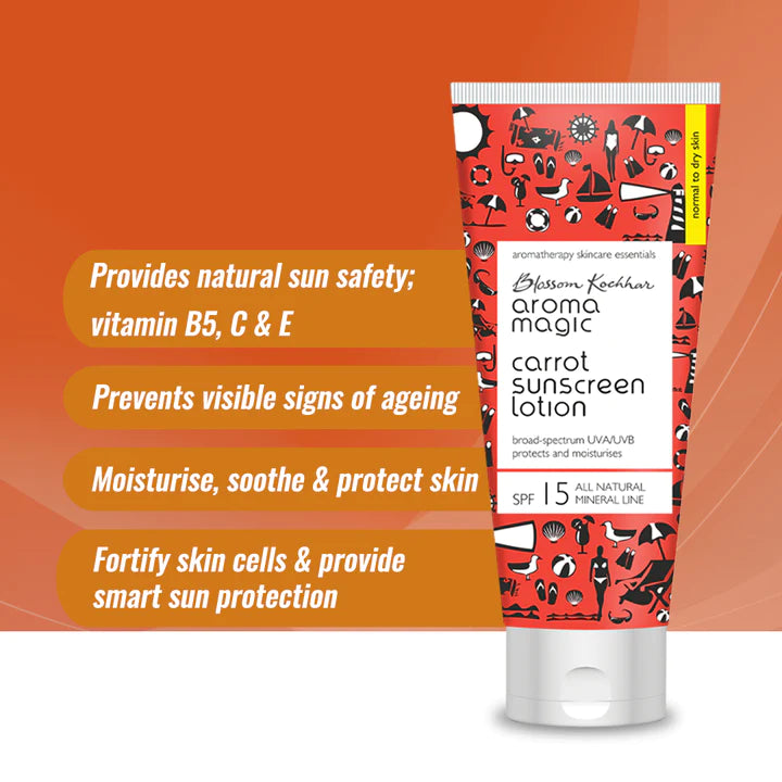 Aroma Magic Carrot Sunscreen Lotion SPF 15 UVA/UVB (50ml)