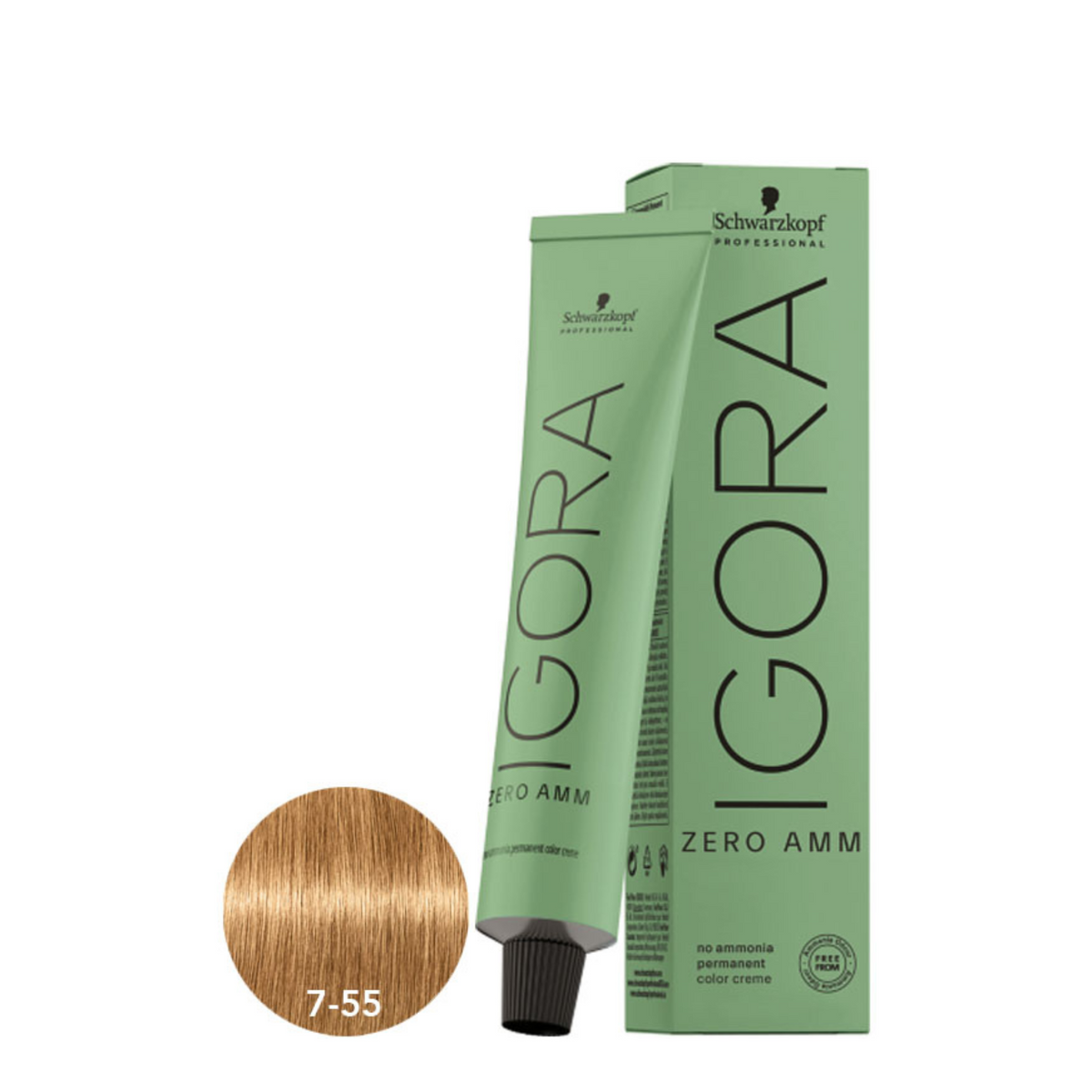 Schwarzkopf Igora Zero AMM 7-55 Medium Blonde Gold Extra 60ml