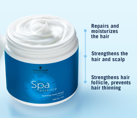 Schwarzkopf Professional Spa Essence Enriching Cream Masque for Damaged Hair (500ml)