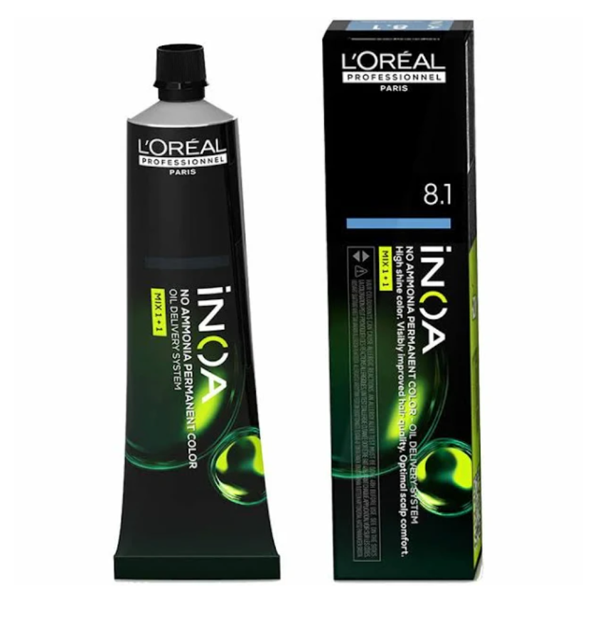 L'Oréal Professionnel Inoa Permanent Hair Dye 8.1 Light Ash Blonde 60g - Niram Global Private Limited