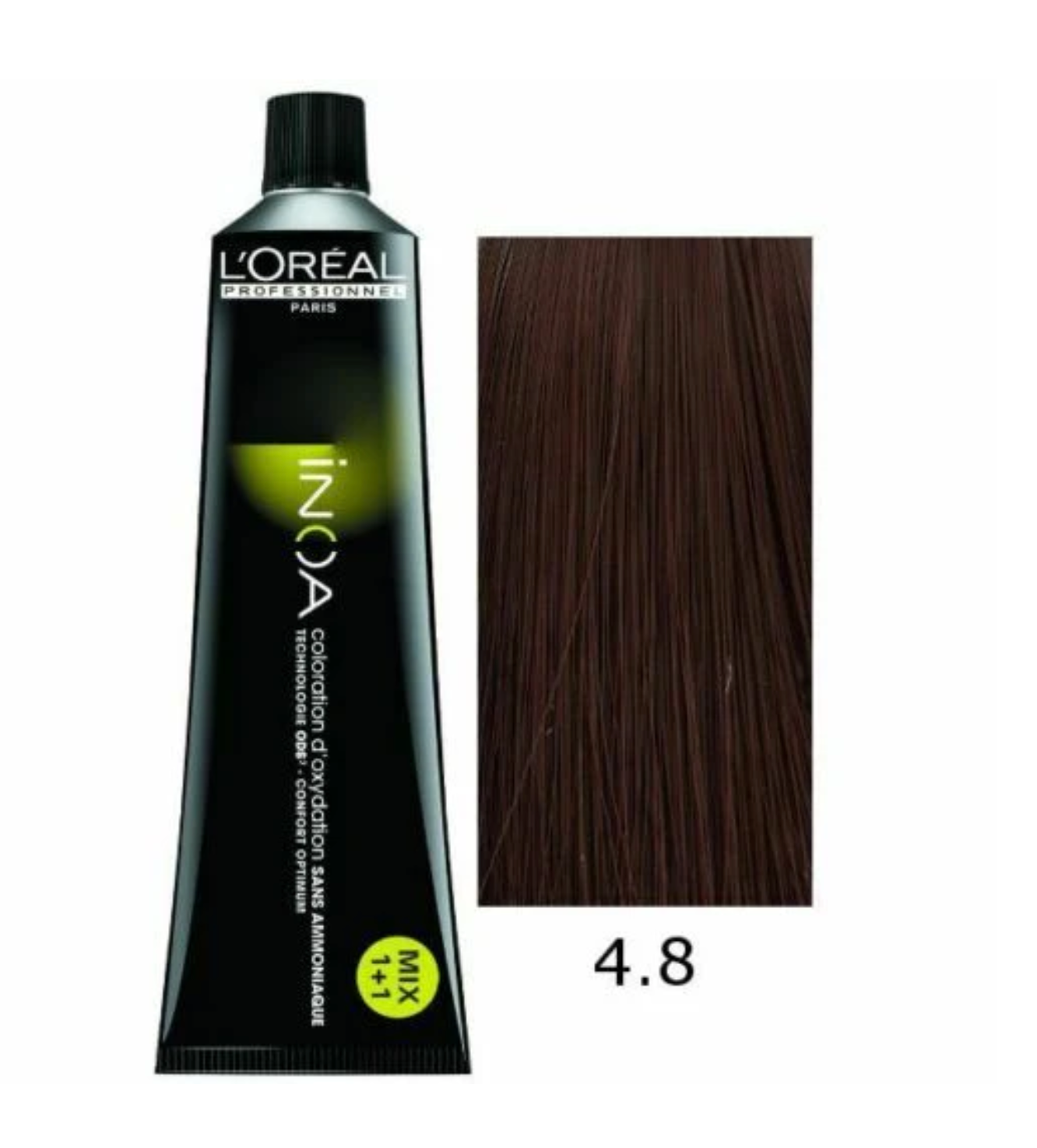 L'Oréal Professionnel Paris INOA Ammonia-Free Permanent Hair Color - 4.8 Mocha Brown (60g) - Niram Global Private Limited
