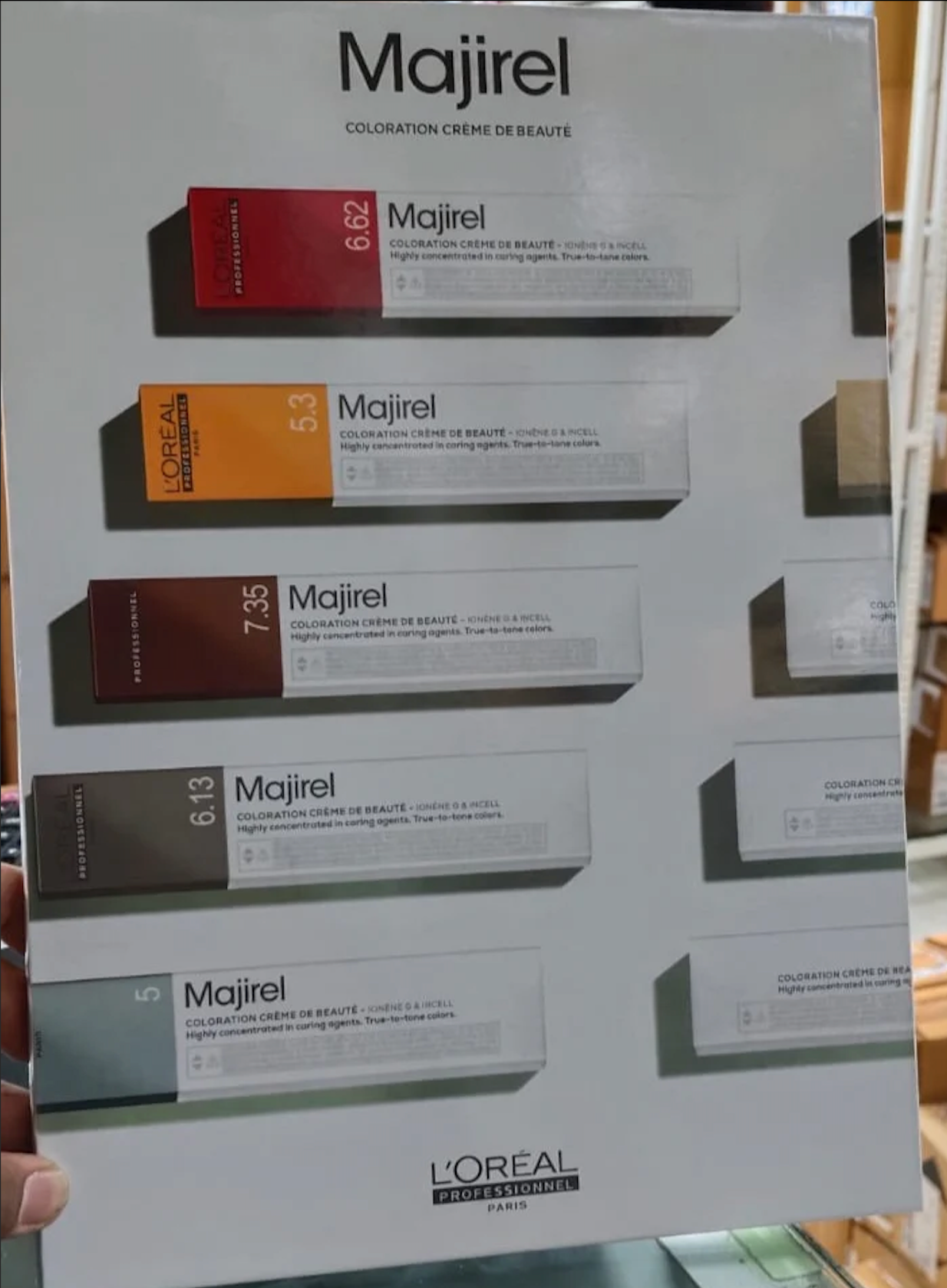 Loreal Majirel Hair Color shade card Loreal Professional