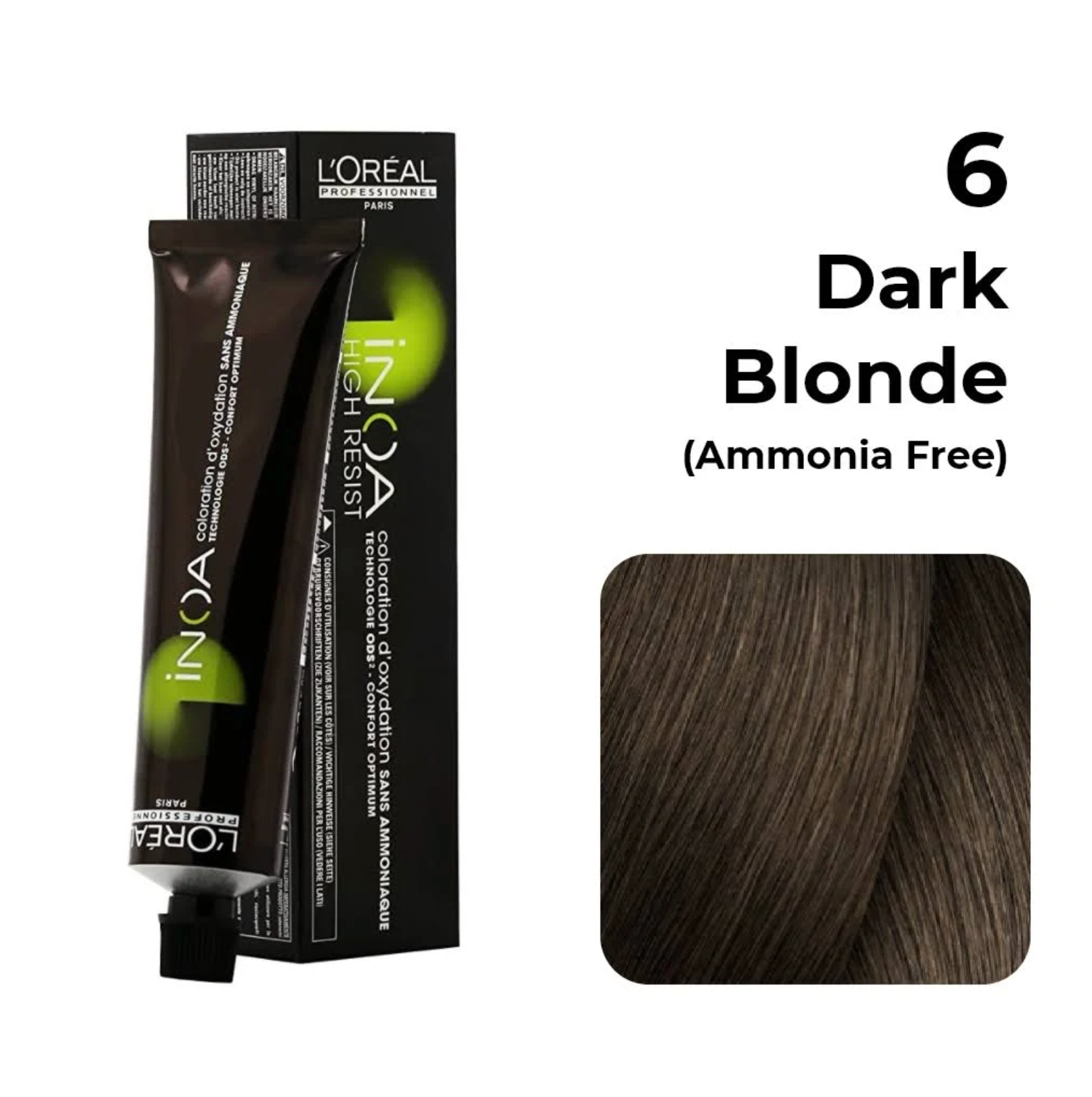 L'oreal Professional INOA Ammonia-Free Permanent Hair Color - 6 Dark Blonde - Niram Global Private Limited