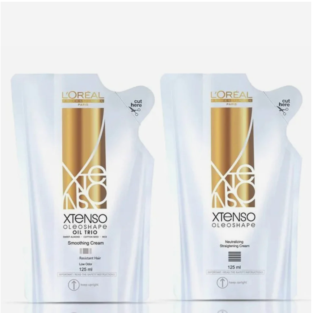 L'Oreal Professionnel X-Tenso Oleoshape Smoothing Extra Resistant Hair Straightener (125ml) + Neutralizing Cream (125ml) Loreal Professional
