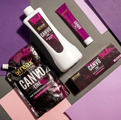 Streax proffessional canvo line hair straightening kit