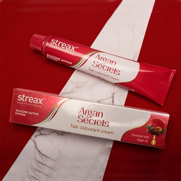 Streax proffessional argan secrets hair colourant cream blue colour cutter