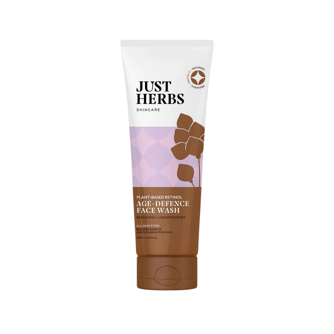 just-herbs-plant-based-retinol-age-defence-face-wash-100ml