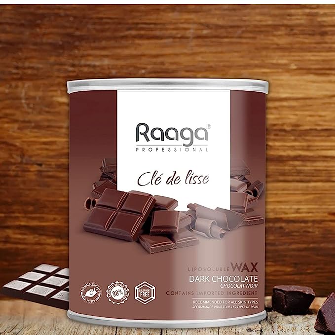 Raaga Professional Dark Chocolate Liposoluble Wax (800gm) - Niram Global Private Limited