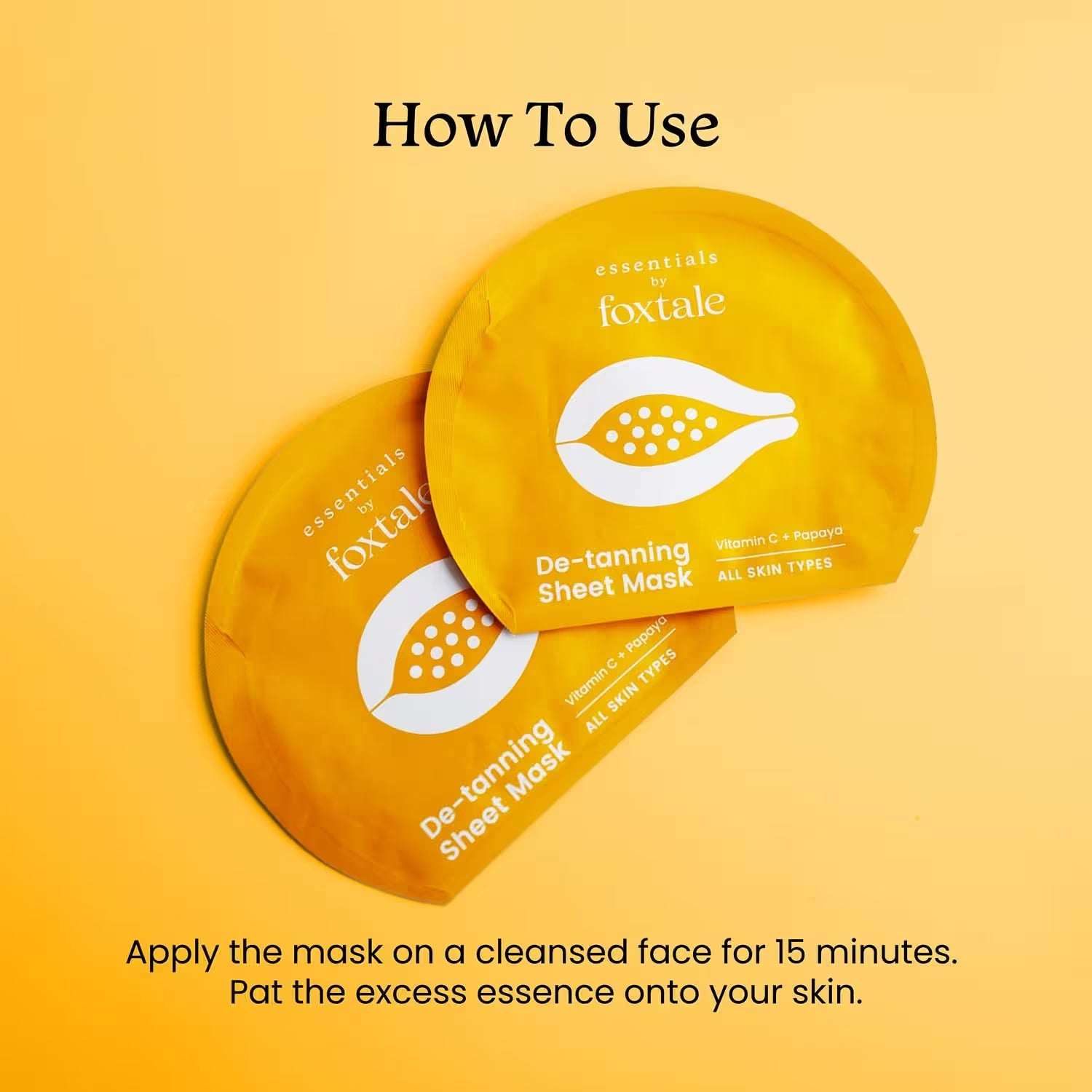 Foxtale Essentials Tan Removal Sheet Mask Foxtale