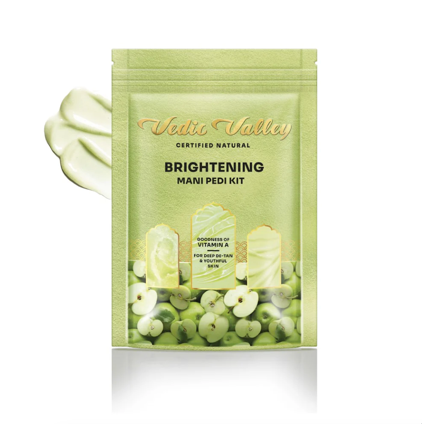 Vitue Valley brightening mani pedi kit packaging on a white background
