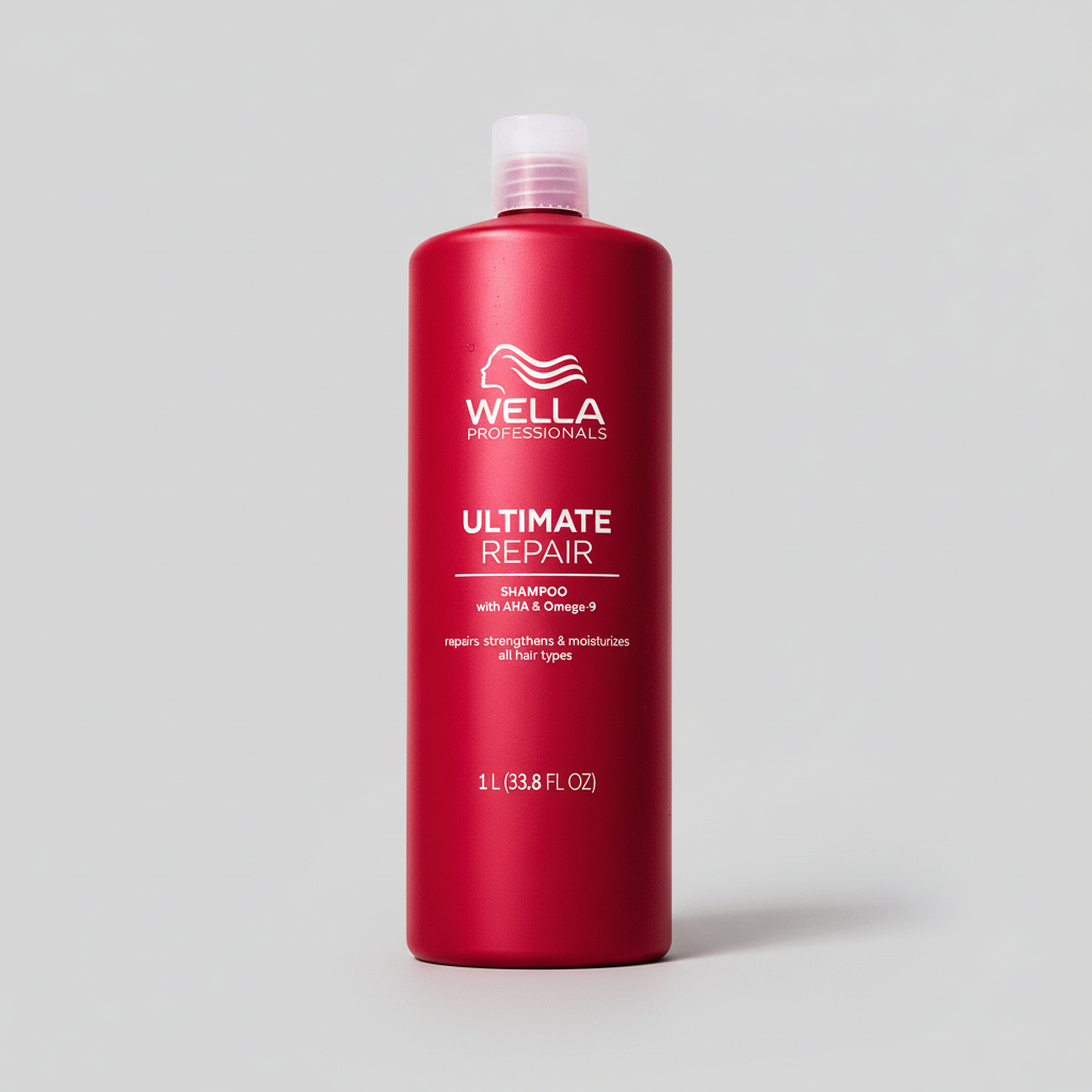 Wella Professionals Ultime Repair Shampoo 1000ml + Mask 500ml Combo - Niram Global Private Limited