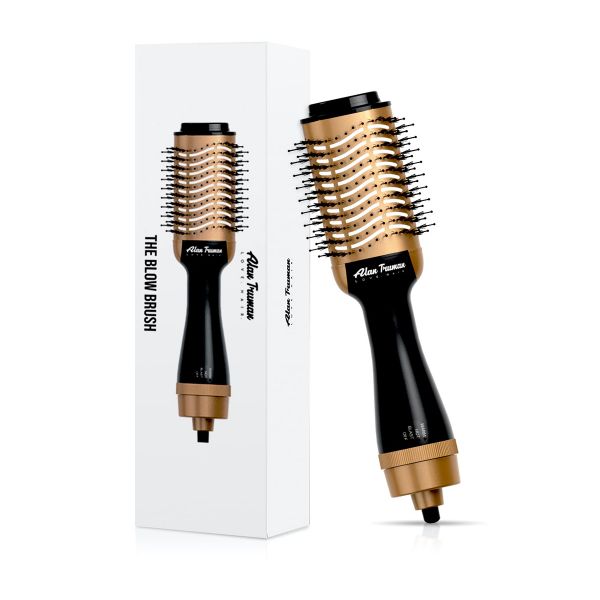 Alan Truman The Blow Brush - Gray & Gold Ceramic - (1PC) - Niram Global Private Limited