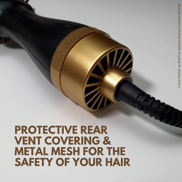 Alan Truman The Blow Brush - Gray & Gold Ceramic - (1PC) - Niram Global Private Limited