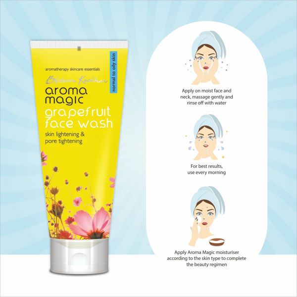 Aroma Magic Grape Fruit Face Wash (50ml) - Niram Global Private Limited