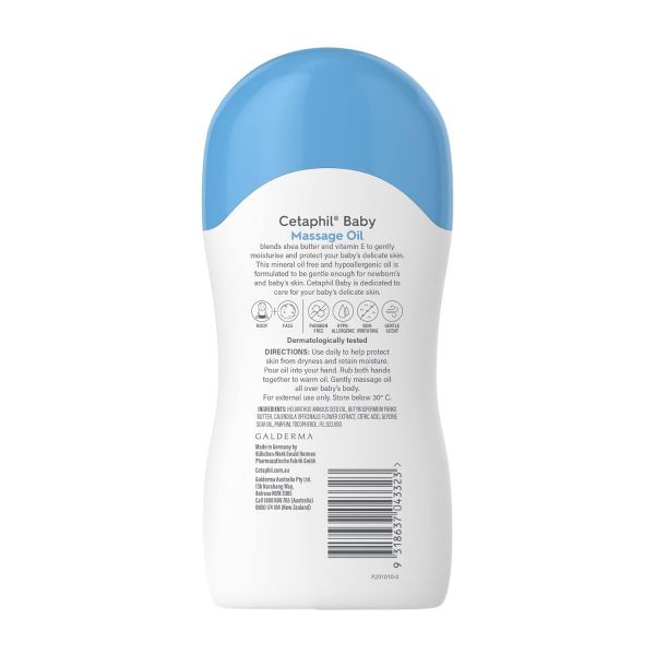Cetaphil Baby Massage Oil With Shea Butter (200ml) - Niram Global Private Limited