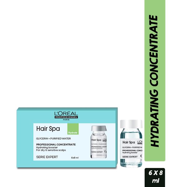 L'Oreal Professionnel Hair Spa Hydrating Concentrate (Pack of 6)