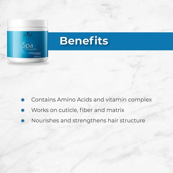 Schwarzkopf Professional Spa Essence Enriching Cream Masque for Damaged Hair (500ml) Schwarzkopf