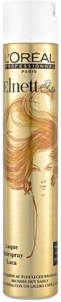 Lβoreal Paris ELnett Satin Strong Hold 500ml Loreal Elnett Satin Strong Fixing Smooth Perfect Lacquer Hair Spray 250 ml Enriched with micro-diffusion system Provides fixed hairstyle without glue and stiff Hair remains soft and shiny Suitable for All types of hair