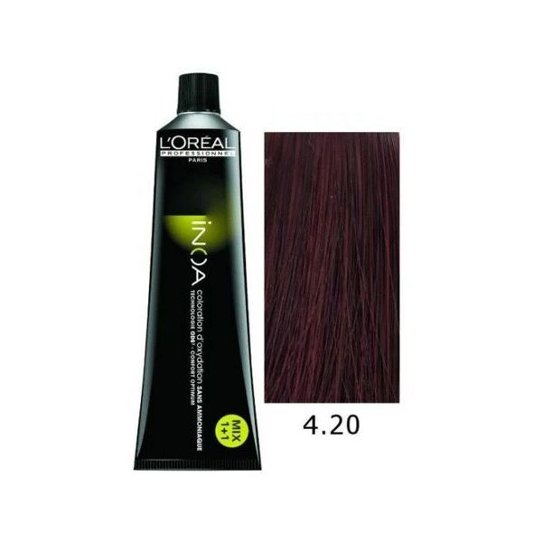 L'oreal Professionnel Paris INOA Ammonia-free Permanent Hair Color - 4.20 (Extra Burgendy Brown) - Niram Global Private Limited
