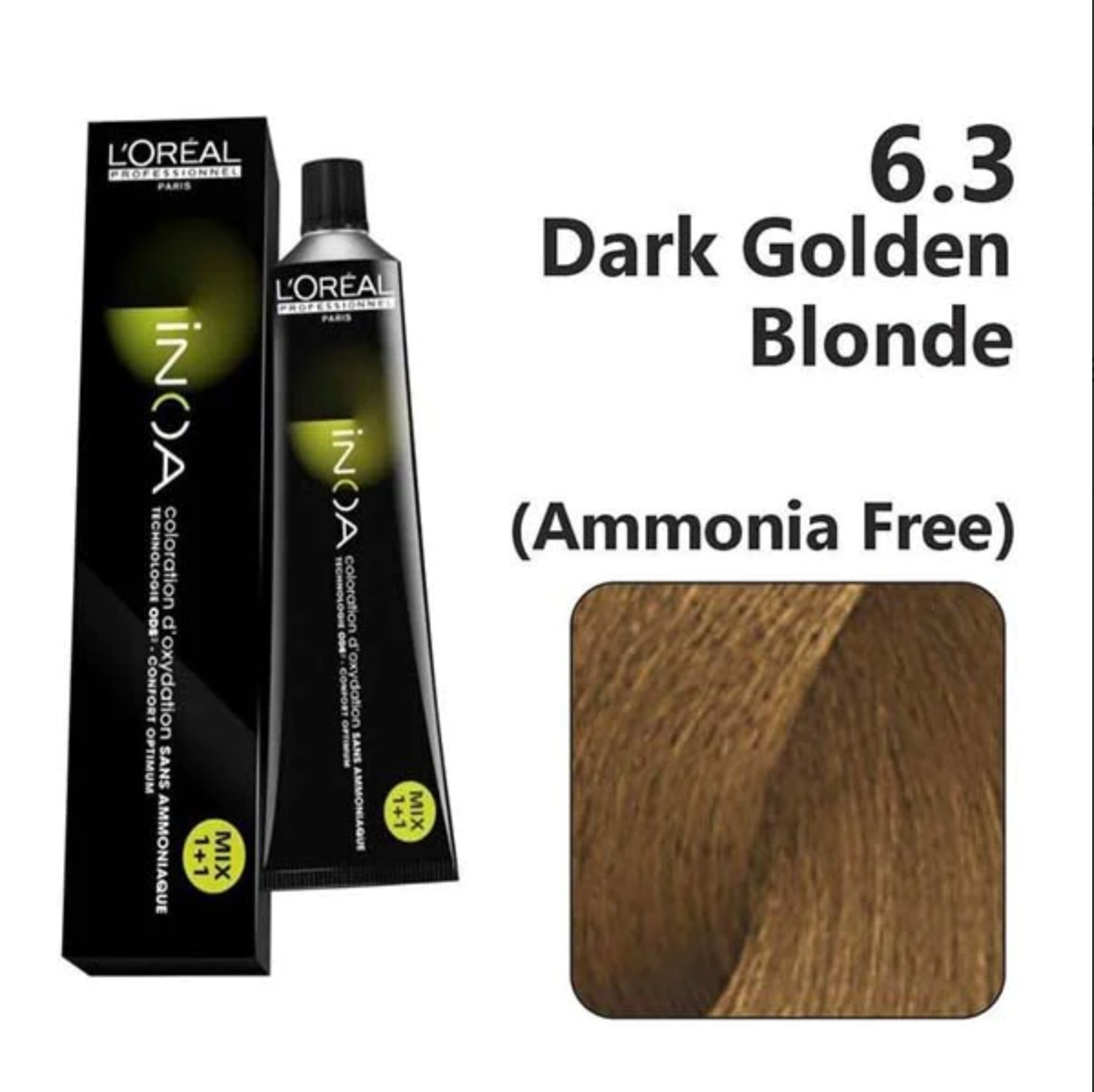 L'oreal Professionnel Paris INOA Hair Colour No 6.3 Dark Golden Blonde 60 Gm - Niram Global Private Limited
