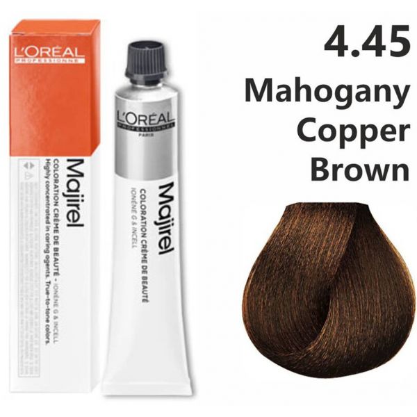 L'oreal Professionnel Paris Majirel - 4.45 (Mahogany Copper Brown) - Niram Global Private Limited