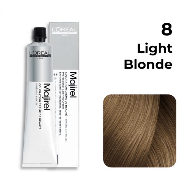 L'oreal Professionnel Paris Majirel - 8 (Light Blonde) - Niram Global Private Limited
